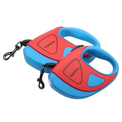 Retractable Dog Leash with LED Light - SafePaw-5M-Red-State of Style