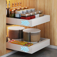 Retractable Kitchen Cabinet Organiser - Lina-25cm-Black-State of Style