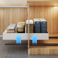 Retractable Kitchen Cabinet Organiser - Lina-25cm-Black-State of Style