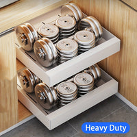 Retractable Kitchen Cabinet Organiser - Lina-25cm-Black-State of Style