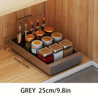 Retractable Kitchen Cabinet Organiser - Lina-25cm-Grey-State of Style