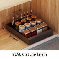 Retractable Kitchen Cabinet Organiser - Lina-35cm-Black-State of Style