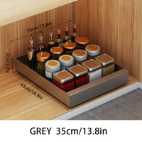 Retractable Kitchen Cabinet Organiser - Lina-35cm-Grey-State of Style