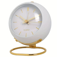 Retro Analog Alarm Clock – Buzzley-White-State of Style