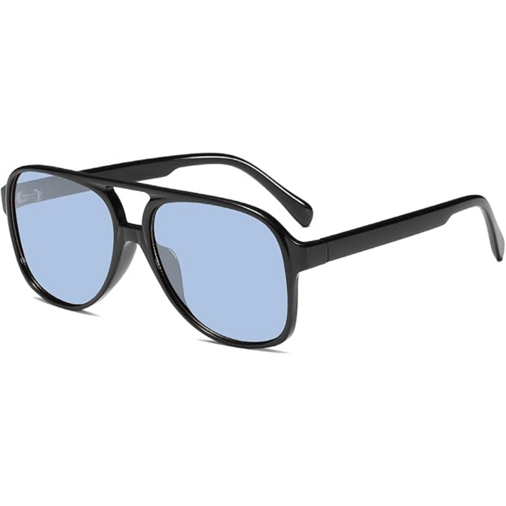 Retro Aviator Sunglasses - Indy-Black-Blue-State of Style