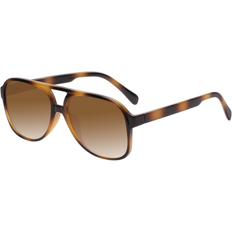 Retro Aviator Sunglasses - Indy-Brown Tortoise-State of Style