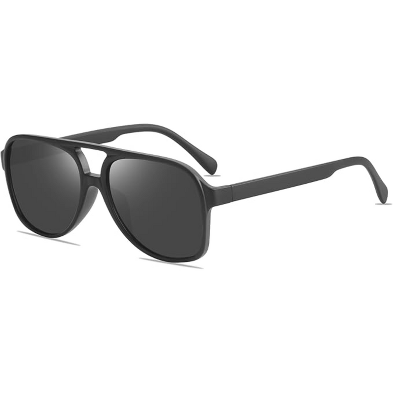Retro Aviator Sunglasses - Indy-Matte black-State of Style