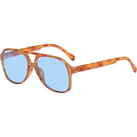 Retro Aviator Sunglasses - Indy-Orange Leopard-State of Style