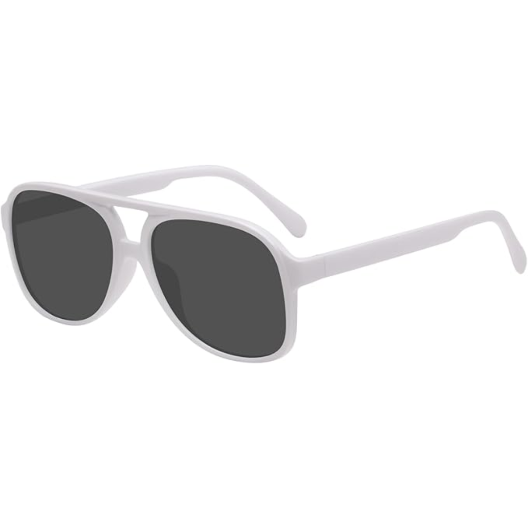 Retro Aviator Sunglasses - Indy-White-Grey-State of Style