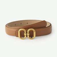 Retro Buckle Designer Belt | Chic & Adjustable-Brown-State of Style