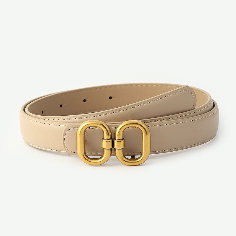 Retro Buckle Designer Belt | Chic & Adjustable-Khaki-State of Style