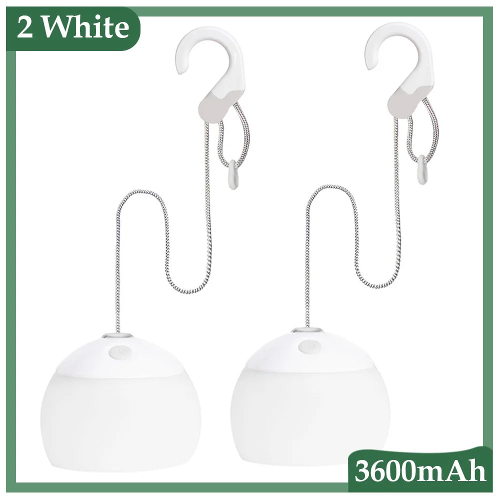 Retro Camping Lantern USB Rechargeable Light - CampGlow-White-State of Style