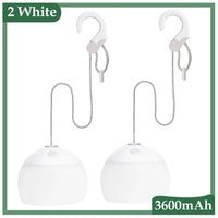 Retro Camping Lantern USB Rechargeable Light - CampGlow-White-State of Style