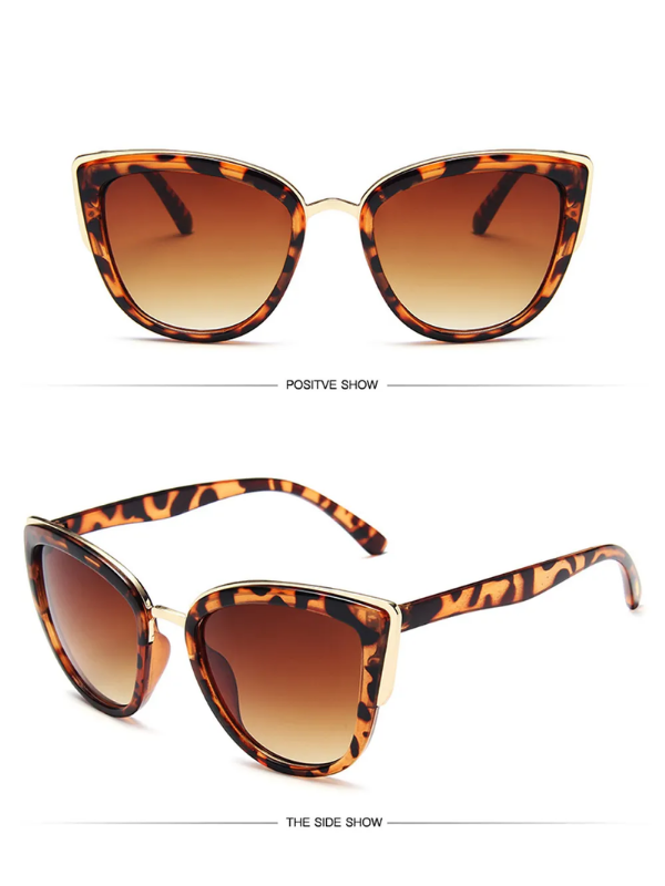 Retro Cat Eye Sunglasses | Vintage Glamour & UV Protection-Leopard-State of Style