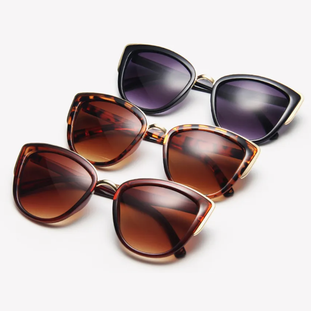 Retro Cat Eye Sunglasses | Vintage Glamour & UV Protection-Leopard-State of Style