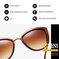 Retro Cat Eye Sunglasses | Vintage Glamour & UV Protection-Leopard-State of Style