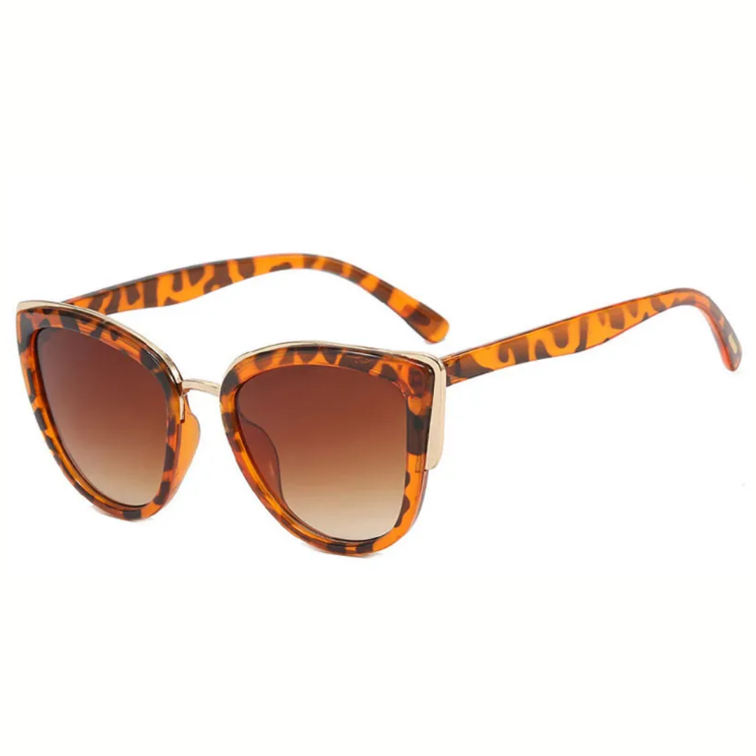 Retro Cat Eye Sunglasses | Vintage Glamour & UV Protection-Leopard-State of Style