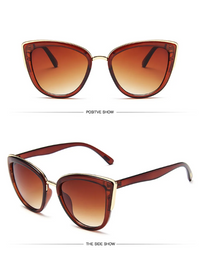 Retro Cat Eye Sunglasses | Vintage Glamour & UV Protection-Leopard-State of Style