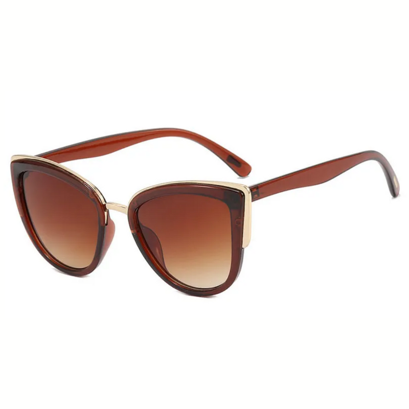 Retro Cat Eye Sunglasses | Vintage Glamour & UV Protection-Tea-State of Style