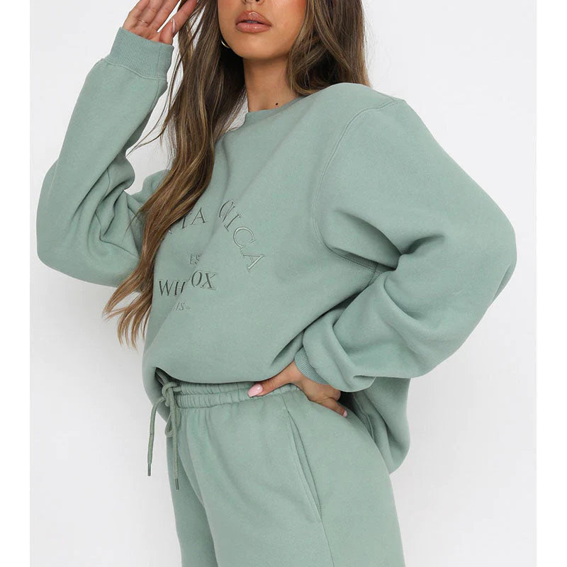 Retro-Chic Letter Thread Sweater | Women's Vintage Embroidered Knit-Green-S-State of Style