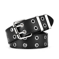 Retro Decorative Punk Belt | Genuine Leather & Adjustable-Black-State of Style