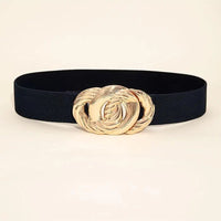 Retro Elegance Stretch Waist Belt – Vintage-Inspired Statement Piece-Black-State of Style