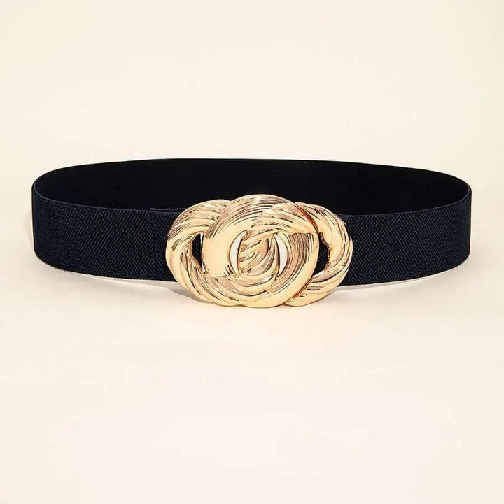 Retro Elegance Stretch Waist Belt – Vintage-Inspired Statement Piece-Black-State of Style