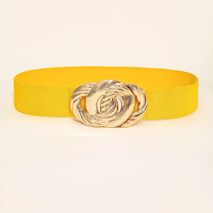 Retro Elegance Stretch Waist Belt – Vintage-Inspired Statement Piece-Yellow-State of Style
