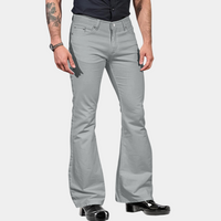 Retro Flared Men's Trousers - Joris-Grey-S-State of Style