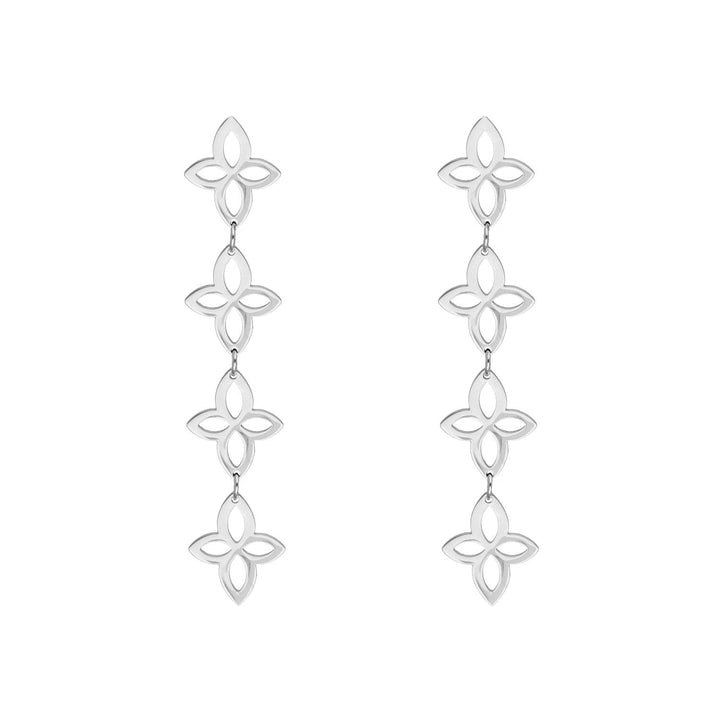 RETRO FLOWER HOOP EARRINGS - Limited Edition-925 Sterling Silver-State of Style