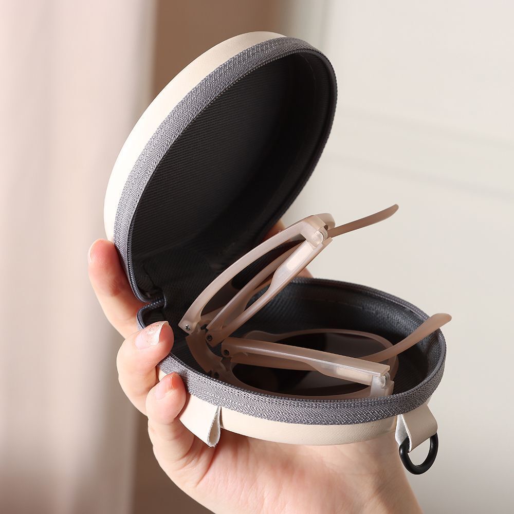 Retro Folding Designer Sunglasses – Compact & Stylish Eyewear-Black Grey-State of Style