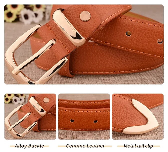 Retro Genuine Leather Belt | Classic & Stylish-Coffee-105CM-State of Style
