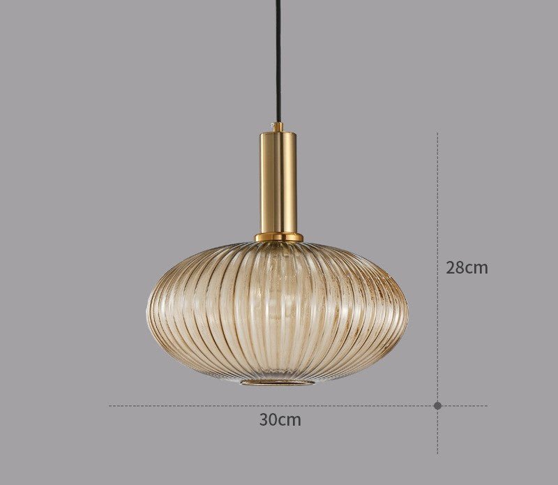 Retro Glass Pendant Lamp - ColorVibe-Brown-A-State of Style