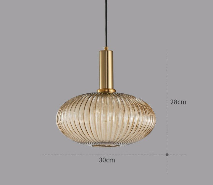 Retro Glass Pendant Lamp - ColorVibe-Brown-A-State of Style