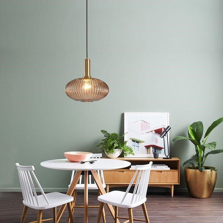 Retro Glass Pendant Light - ColorVibe-Brown-A-State of Style