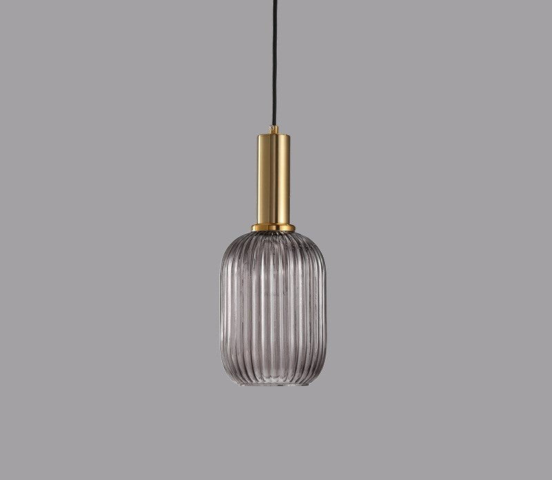 Retro Glass Pendant Light - ColorVibe-Brown-A-State of Style
