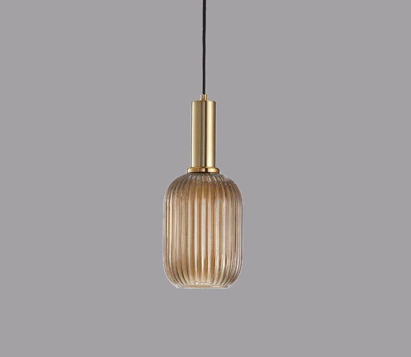 Retro Glass Pendant Light - ColorVibe-Brown-A-State of Style