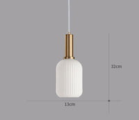Retro Glass Pendant Light - ColorVibe-Brown-A-State of Style