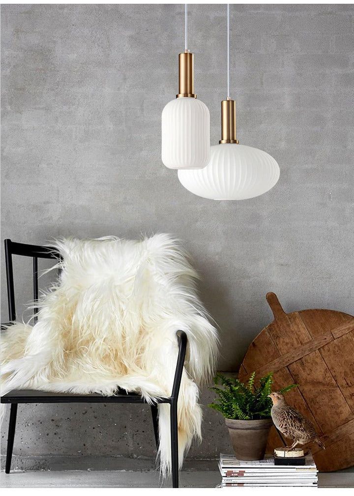 Retro Glass Pendant Light - ColorVibe-Brown-A-State of Style