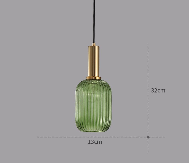 Retro Glass Pendant Light - ColorVibe-Green-A-State of Style