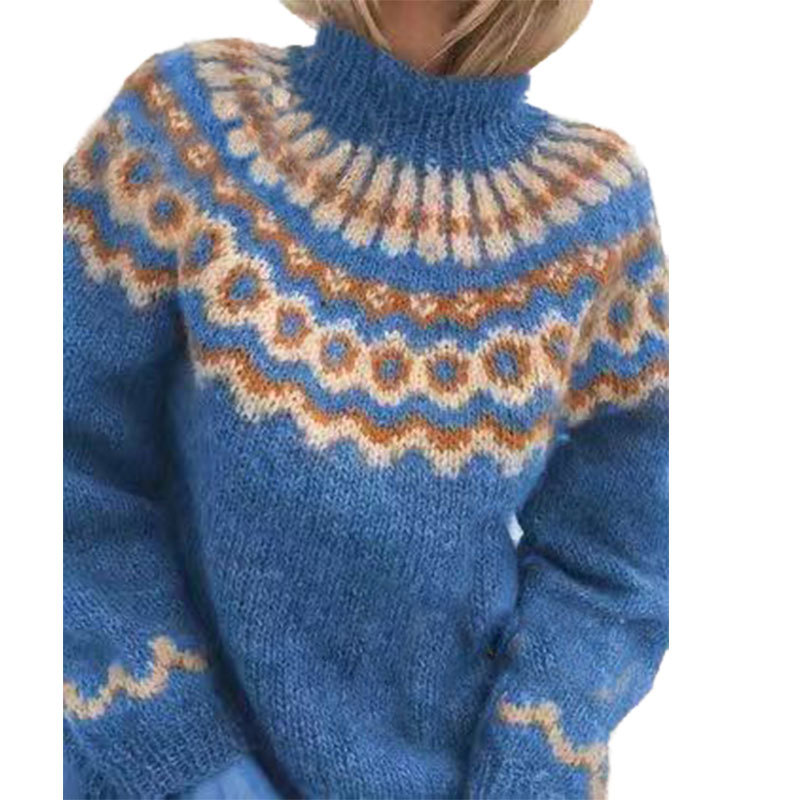 Retro Knit Jumper for Women - Eloise-Navy-XS-State of Style