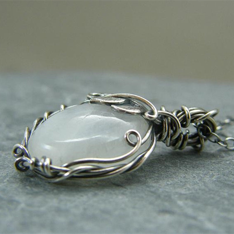 Retro Moonstone Necklace - Selene-State of Style