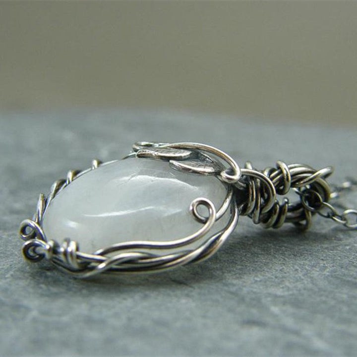 Retro Moonstone Necklace - Selene-State of Style