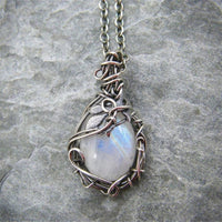 Retro Moonstone Necklace - Selene-State of Style