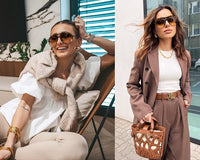 Retro Oversized Aviator Sunglasses - Amara-Black-clear-State of Style