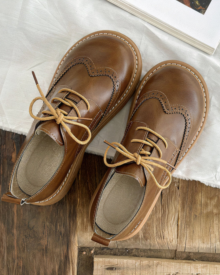 Retro Oxford Shoes for Women – Isadora-Brown-4.5-State of Style