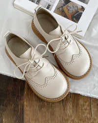 Retro Oxford Shoes for Women – Isadora-Ivory-4.5-State of Style