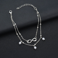 Retro Pearl Infinity Anklet | Elegant Beachwear Jewellery-State of Style