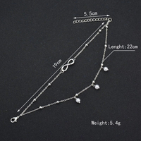 Retro Pearl Infinity Anklet | Elegant Beachwear Jewellery-State of Style