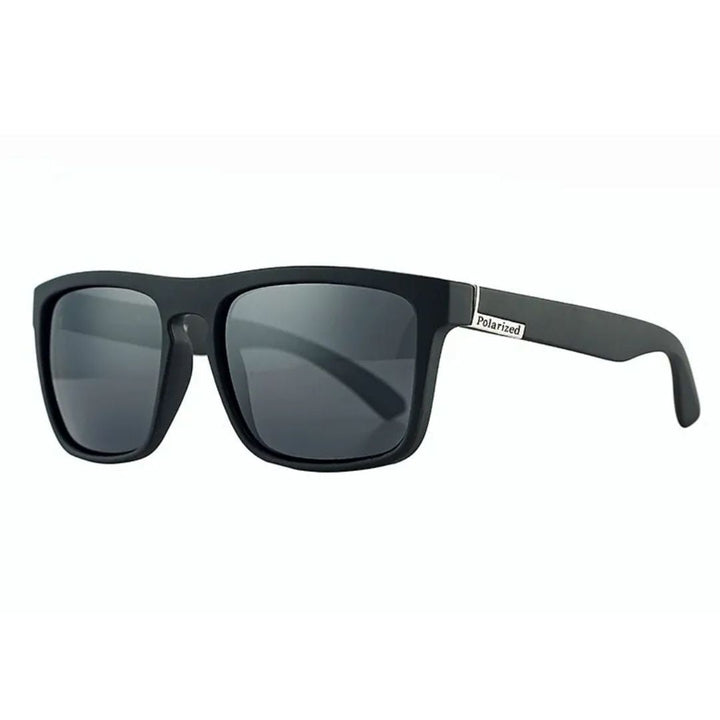 Retro Polarized Square Sunglasses – Vintage Flair with Modern Clarity-Black Silver-State of Style